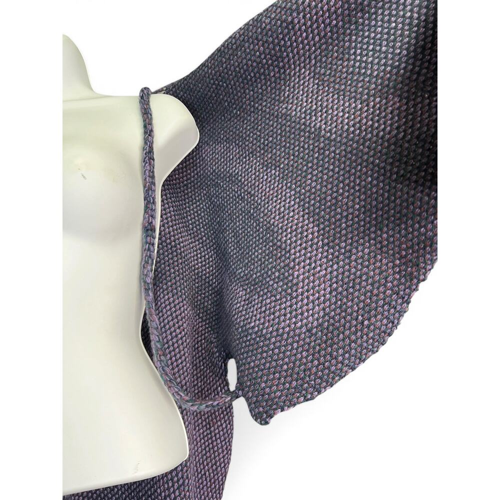 NWT Earthbound Trading Butterfly Knit Kimono Cardigan Purple Boho Festival Wrap - Picture 3 of 4